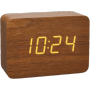 Tfa-dostmann - 60.2549.08 CLOCCO Funkwecker Holz-Optik braun