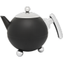 Bredemeijer - Teekanne Bella Ronde 1,2l schwarz matt / chrom 101006