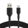 Belkin - USB-C/USB-A Kabel 3m ummantelt, schwarz CAB002bt3MBK