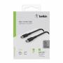 Belkin - USB-C/USB-C Kabel 1m ummantelt, schwarz CAB004bt1MBK