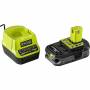 Ryobi 18 V Akku Und Schnellladeger�t / 0 2 A (5133335 - 18 V ONE+ Akku-Starterset RC18120-125