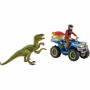 Schleich - Schleich Dinosaurs 41466 Flucht auf Quad vor Velociraptor