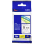 Broth. P - Schriftbandkassette Brother 6mm farblos/schwarz TZE111