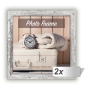 Zep - 2x1 ZEP Nelson 6 blanc/br. 20x20 Cadre photo en bois V21206