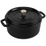 Staub Cocotte -Single Pan -Schwarz -Eisenguss -8 L 3 -2 - La Cocotte 24cm rund, schwarz, Gusseien