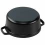 Staub Cocotte - Single Pan - Schwarz - Eisenguss - 3, 8 L - 2 2