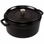 Staub - La Cocotte 26cm rund, schwarz, Gusseisen
