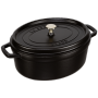 Staub [hardware / electronic] La Cocotte 31cm Oval, Schwarz, G - La Cocotte 31cm oval, schwarz, Gusseisen