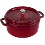 Staub - La Cocotte 24cm rund, Kirsch-rot, Gusseisen