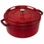 Staub - La Cocotte 26cm rund, Kirsch-rot, Gusseisen