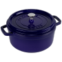 "Staub-Staub Round Cocotte, 24cm cast iron, dark blue-Staub-Hardware/Electronic"