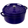  "Staub-La Cocotte 26cm rund dunkelblau, Gusseisen-Staub-Hardware/Electronic"