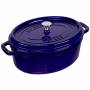 Staub - La Cocotte 29cm oval dunkelblau, Gusseisen