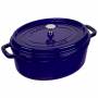 Staub - La Cocotte 31cm oval dunkelblau, Gusseisen