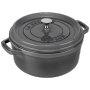 Staub - La Cocotte 24cm rund Graphit-grau,Gusseisen