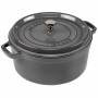 Staub - La Cocotte 26cm rund Graphit-grau, Gusseisen