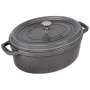  "Staub-La Cocotte 29cm oval Graphit-grau, Gusseisen-Staub-Hardware/Electronic"