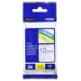 Broth. P - Schriftbandkassette Brother 12mmx8m farblos/blau TZe133