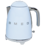 Smeg - KLF03PBEU, 1,7 l, 2400 W, Blau, Kunststoff, Edelstahl, Wasserstandsanzeige, ber