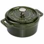 Staub - Mini Cocotte 10cm rund Basilikum-grn, Gusseisen