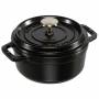 Staub - Cocotte 12cm rund schwarz, Gusseisen