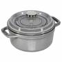 Staub - Cocotte 12cm rund Graphit-grau, Gusseisen
