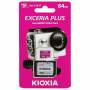 Kioxia - KIOXIA EXCERIA PLUS - Flash-Speicherkarte - 64GB - A1 / Video Class V30 / UHS-I U3 / Class10 - microSDXC UHS-I (LMPL1M064GG2)