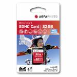 Agfaphoto - SDHC Karte 32GB High Speed Class 10 UHS I U1 V10
