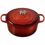 Le Creuset - Signature Brter rund 26 cm kirschrot