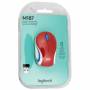 Logitech - M187-鼠标-光学-无线-2.4 GHz-USB 无线接收器-红色 (910-002732)
