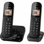 Panasonic - Panasonic KX-TGC422GB black