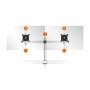 Durable Monitorhalterung Fr 2 Monitore Tischklemme Sil 7