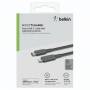 Belkin - Smart LED Kabel grau 1,2m USB-C / Lightning CAA006bt04GR