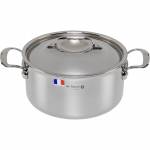 De Buyer - Affinity Bratentopf Edelstahl mit Deckel 24 cm