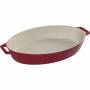 Staub - Auflaufform Keramik, oval, Kirsche, 37cm