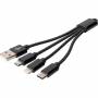 Digitus - DIGITUS 3-in-1 Ladekabel USB A Lightning + Micro USB + USB-C