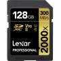 Lexar - Lexar 2000x - 128 GB - SDHC - Klasse 10 - 300 MB/s - 260 MB/s - Class 3 (U3) (LSD2000128G-BNNNG)