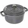 Staub - La Cocotte 20cm rund, Graphit-grau, Gusseisen