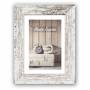 Zep - Cadre photo en bois Nelson 6 Blanc/Marron 40x50 V21546