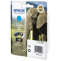 Epson - 24 - 4.6 ml - Cyan - Original - Blisterverpackung - Tintenpatrone - fr Expression Photo XP-55, 750, 760, 850, 860, 950, 96 [EURO-Version]