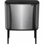 Brabantia - 316081 Mlleimer 33 l Rechteckig Edelstahl Schwarz - Edelstahl (31 60 81)