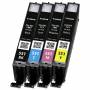 Canon - CLI-551 C/M/Y/BK Multipack - 7ml - 4er-Pack - Schwarz, Gelb, Cyan, Magenta - Original - Tintenbehlter - fr PIXMA iP8 [EURO-Version]