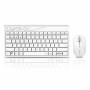 Wireless Rapoo Desktop Wl 8000m Deskset White-green German - 8000M Multi-Mode-Deskset Kabellos, Wei [DE-Version, German Keyboard]
