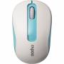 Rapoo - M10 PLUS - Maus - optisch - 3 Tasten - kabellos - 2.4 GHz - kabelloser Empfnger (USB) - Blau