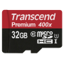 Transcend - SD microSD Card 32GB Transcend SDHC UHS1 w/adapter