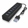 Icy Box - Hub IcyBox 7-Port IB-HUB1700-U3 USB 3.0 Type-A Ports