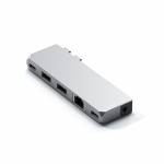Satechi - Pro Hub Mini Andocken USB 3.2 Gen 1 (3.1 Gen 1) Type-C Silber (ST-UCPHMIS)