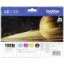 Brother - Brother LC-1100 Value Pack BK/C/M/Y