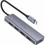Ugreen - Ugreen 50985 hub de interfaz USB 3.2 Gen 1 (3.1 Gen 1) Type-A 5000 Mbit/s Plata