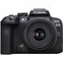 Canon - EOS R10 + RF-S 18-45mm F4.5-6.3 IS STM MILC 24,2 MP CMOS 6000 x 4000 Pixel Schwarz (5331C010)